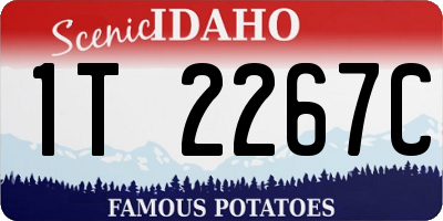 ID license plate 1T2267C