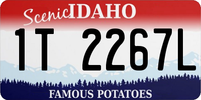 ID license plate 1T2267L