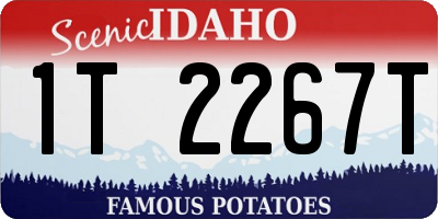ID license plate 1T2267T