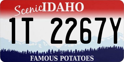 ID license plate 1T2267Y