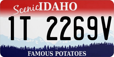 ID license plate 1T2269V