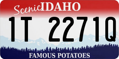ID license plate 1T2271Q