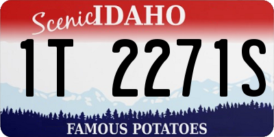 ID license plate 1T2271S