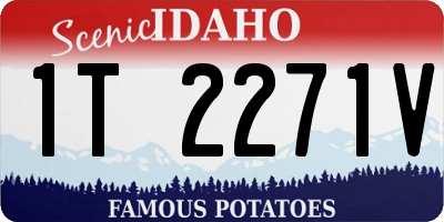 ID license plate 1T2271V