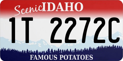 ID license plate 1T2272C