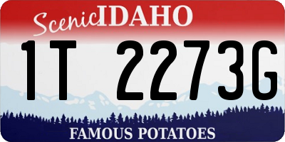 ID license plate 1T2273G