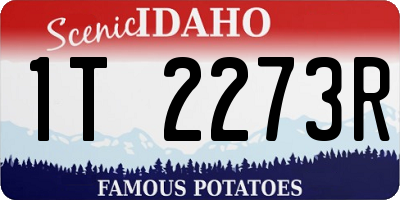 ID license plate 1T2273R