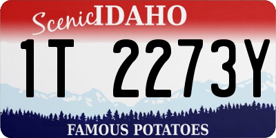 ID license plate 1T2273Y
