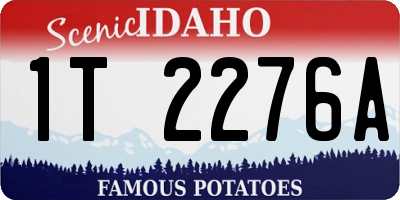 ID license plate 1T2276A
