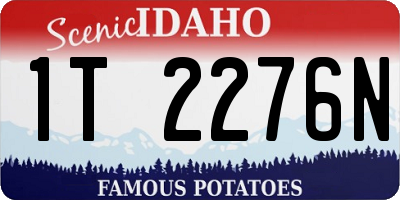 ID license plate 1T2276N