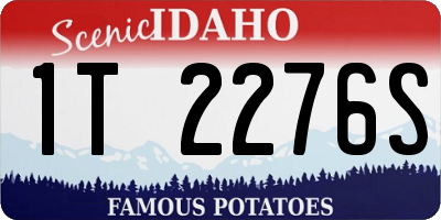 ID license plate 1T2276S