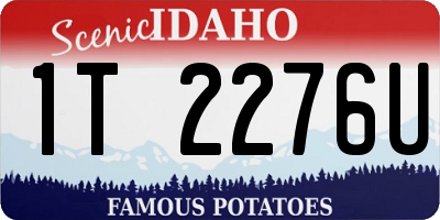 ID license plate 1T2276U