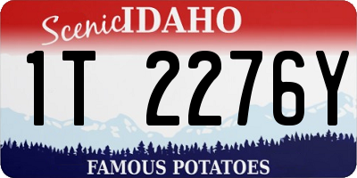 ID license plate 1T2276Y
