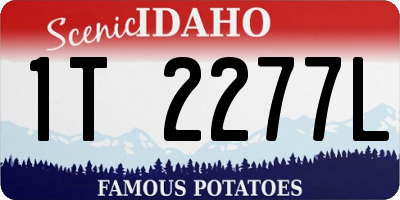 ID license plate 1T2277L