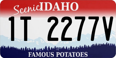 ID license plate 1T2277V