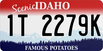 ID license plate 1T2279K
