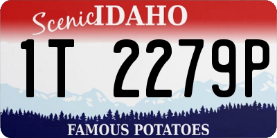 ID license plate 1T2279P