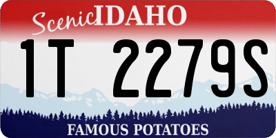 ID license plate 1T2279S