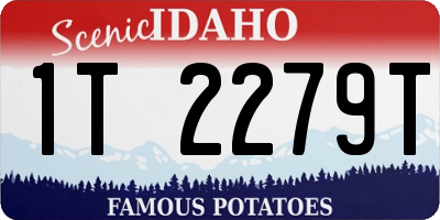 ID license plate 1T2279T