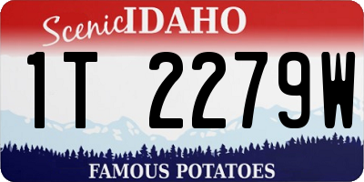 ID license plate 1T2279W