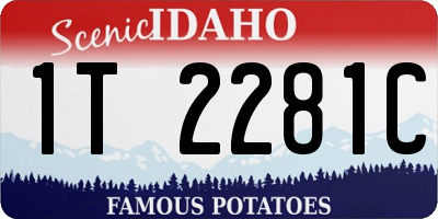 ID license plate 1T2281C