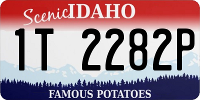 ID license plate 1T2282P