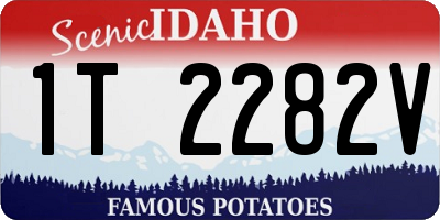 ID license plate 1T2282V