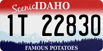 ID license plate 1T2283O