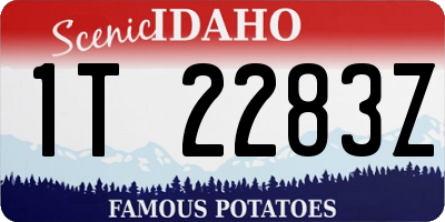 ID license plate 1T2283Z