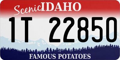 ID license plate 1T2285O