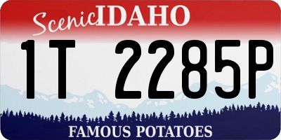 ID license plate 1T2285P