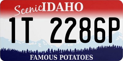 ID license plate 1T2286P
