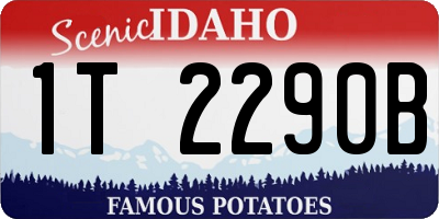 ID license plate 1T2290B