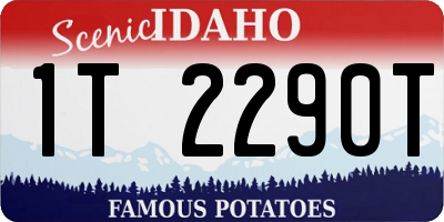 ID license plate 1T2290T