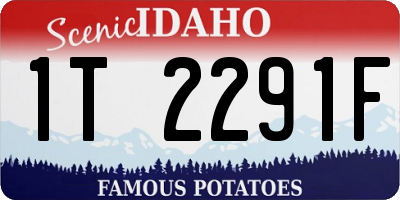ID license plate 1T2291F
