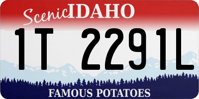 ID license plate 1T2291L