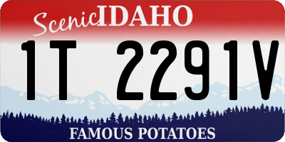 ID license plate 1T2291V