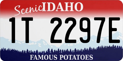 ID license plate 1T2297E