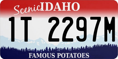 ID license plate 1T2297M