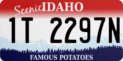 ID license plate 1T2297N