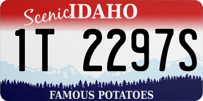ID license plate 1T2297S