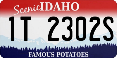 ID license plate 1T2302S