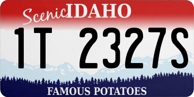 ID license plate 1T2327S