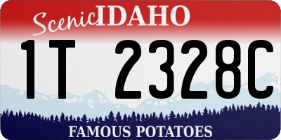 ID license plate 1T2328C