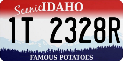 ID license plate 1T2328R