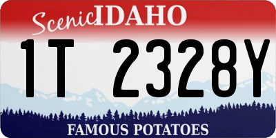 ID license plate 1T2328Y