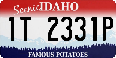 ID license plate 1T2331P