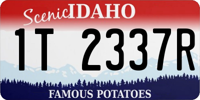 ID license plate 1T2337R