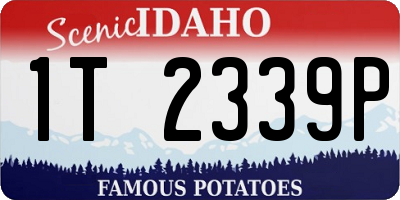 ID license plate 1T2339P