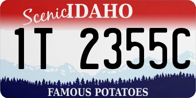 ID license plate 1T2355C